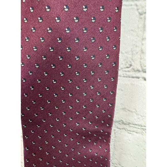 CHRISTIAN DIOR 100% silk red multicolor mens ties set of 3 - Picture 6 of 9
